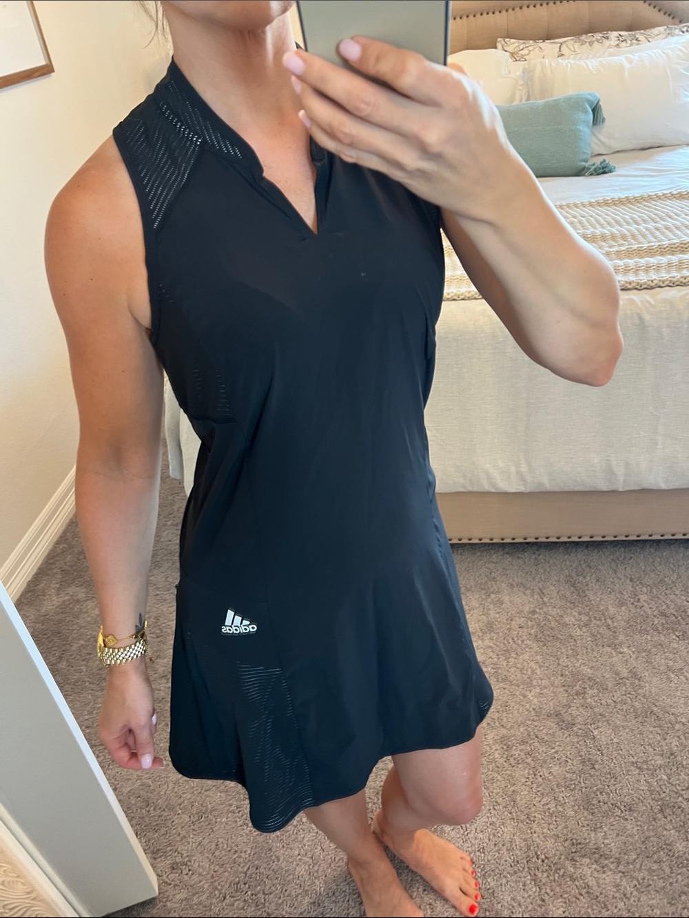Black Adidas women’s golf dress